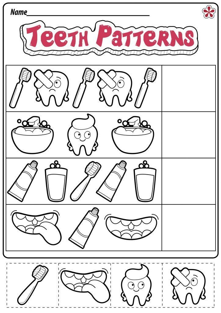 Dentist Worksheets For Kindergarten Dental Health 