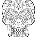 Dia De Los Muertos Skull Coloring Pages At GetColorings