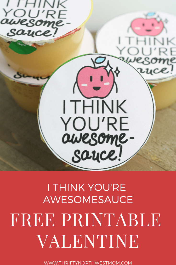 DIY Printable Valentine Cards For Applesauce Thrifty NW Mom