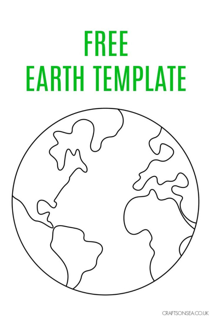 Earth Template FREE Printable PDF Earth Day Crafts