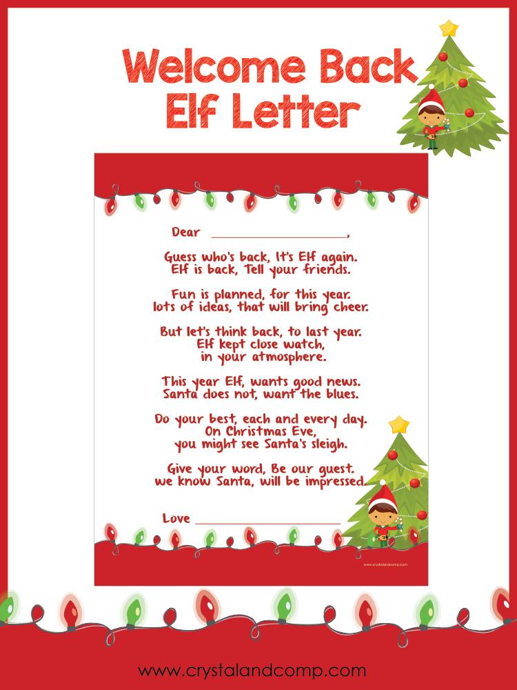 Editable Elf On The Shelf Arrival Letter Template