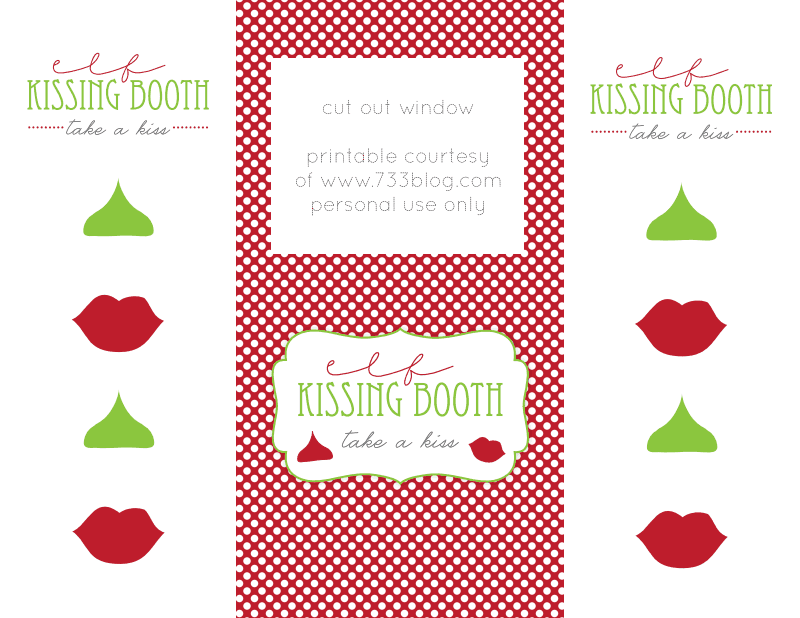 Elf kissing booth pdf Google Drive Christmas Tags 