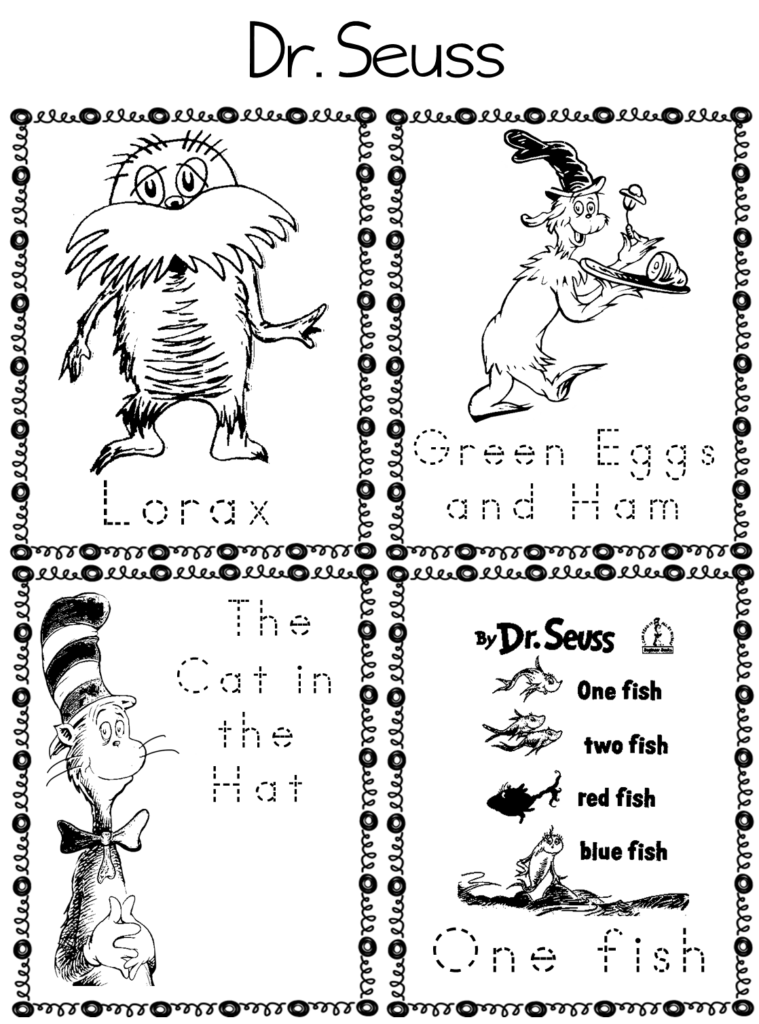 ESL EFL Preschool Teachers Dr Seuss Worksheets For ELL