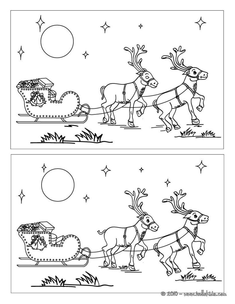Find The Differences Online Games Santa s Reindeers 