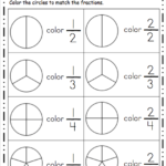 Fraction Worksheet Color The Fraction Made By Teachers