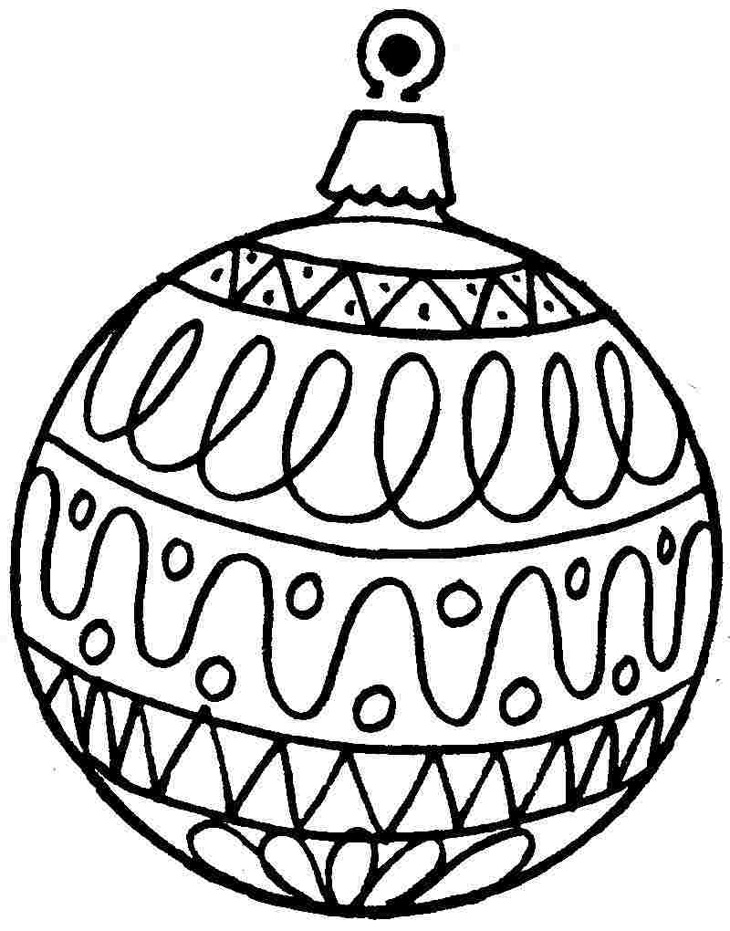 Free Christmas Ornament Coloring Pages At GetColorings