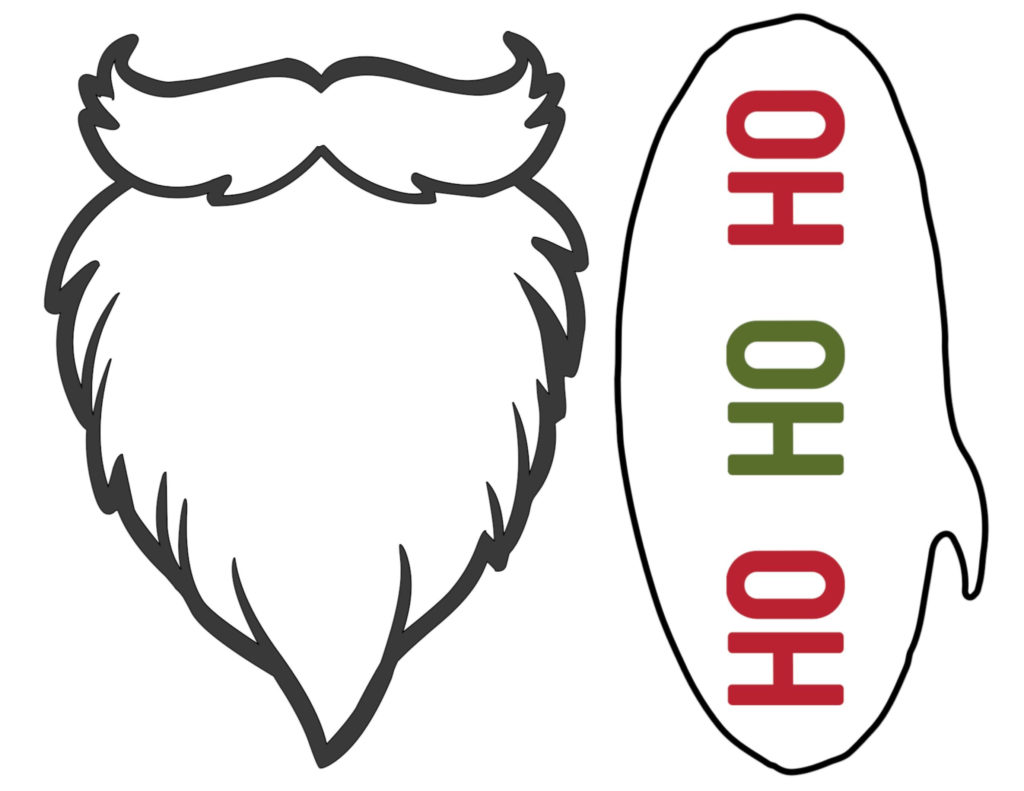 Free Christmas Photo Booth Props Printable Paper Trail 