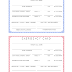 Free Emergency Card Printable For Your Kids Keep These In