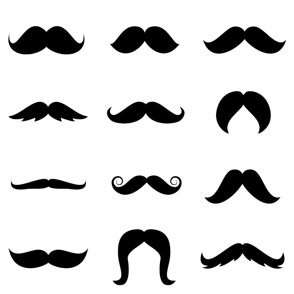 Free Mustache Template ClipArt Best