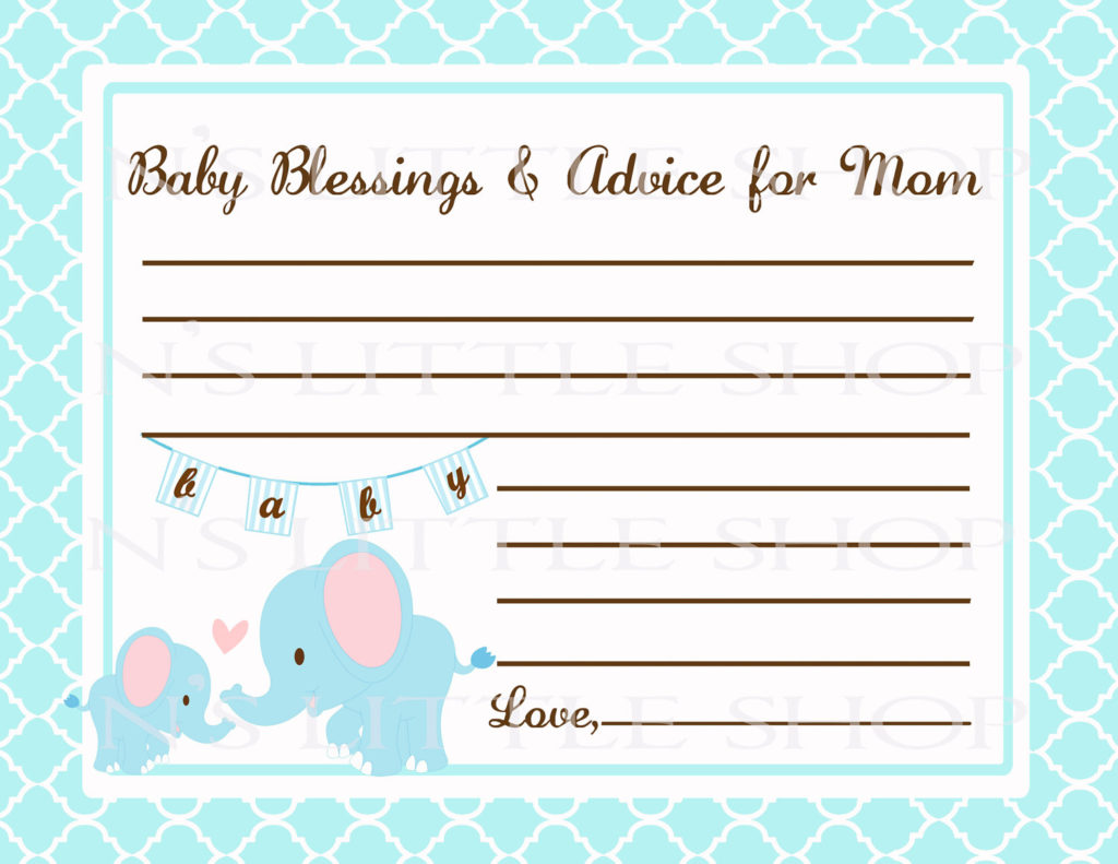 Free Printable Baby Shower Advice Cards Printable Cards