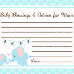 Free Printable Baby Shower Advice Cards Printable Cards