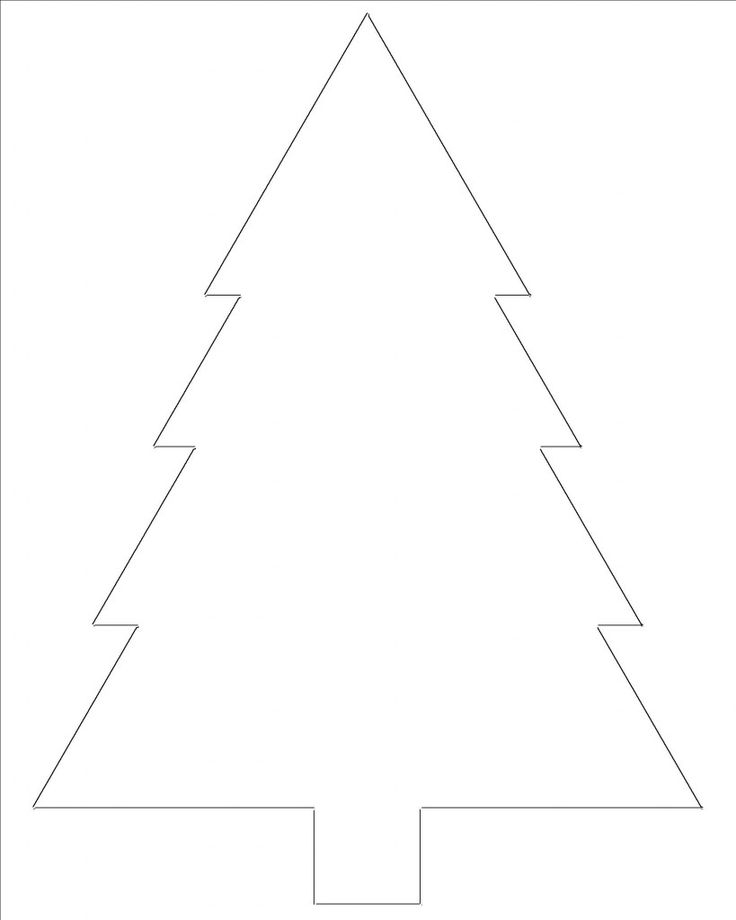 Free Printable Christmas Tree Templates Christmas Tree 