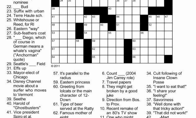 Free Printable Crossword Puzzles 2025 Printable 