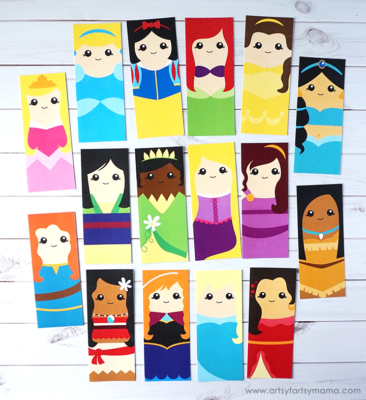 Free Printable Disney Princess Bookmarks Artsy fartsy Mama