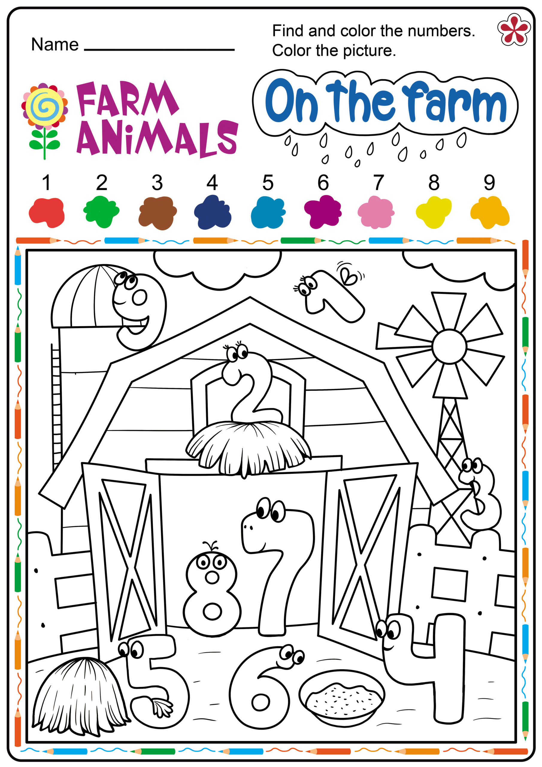 Free Printable Farm Animal Worksheets For Preschoolers 