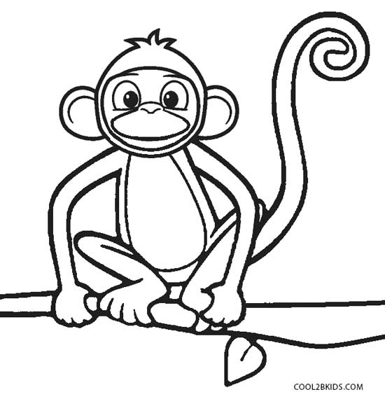 Free Printable Monkey Coloring Pages For Kids Cool2bKids