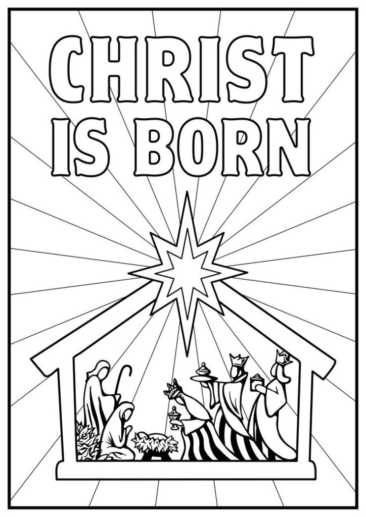 Free Printable Nativity Coloring Pages For Kids Best