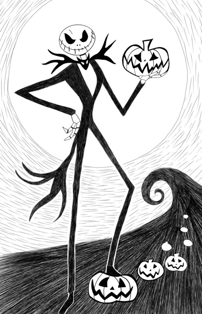 Free Printable Nightmare Before Christmas Coloring Pages 