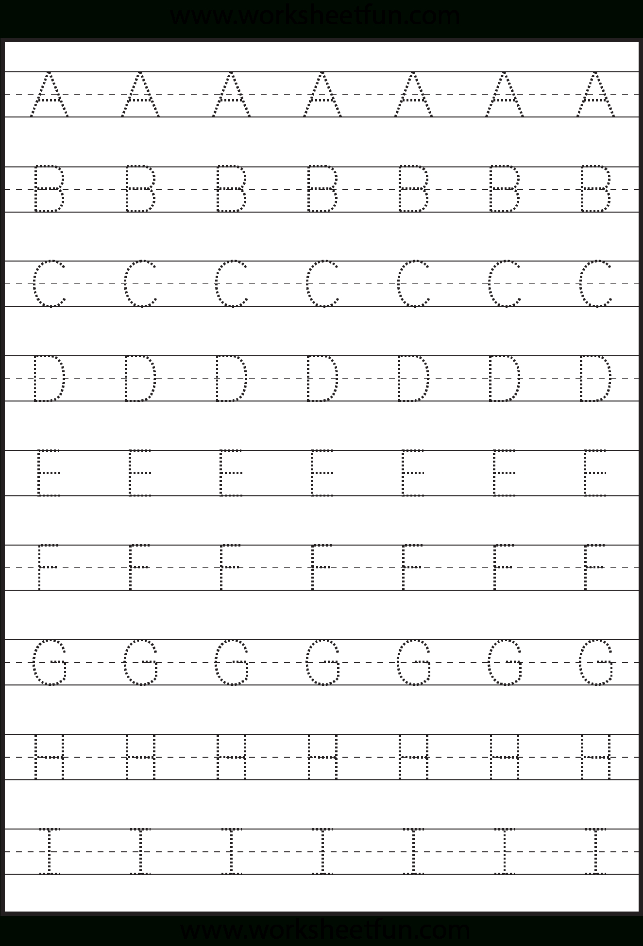 Free Printable Preschool Worksheets Tracing Letters Pdf 