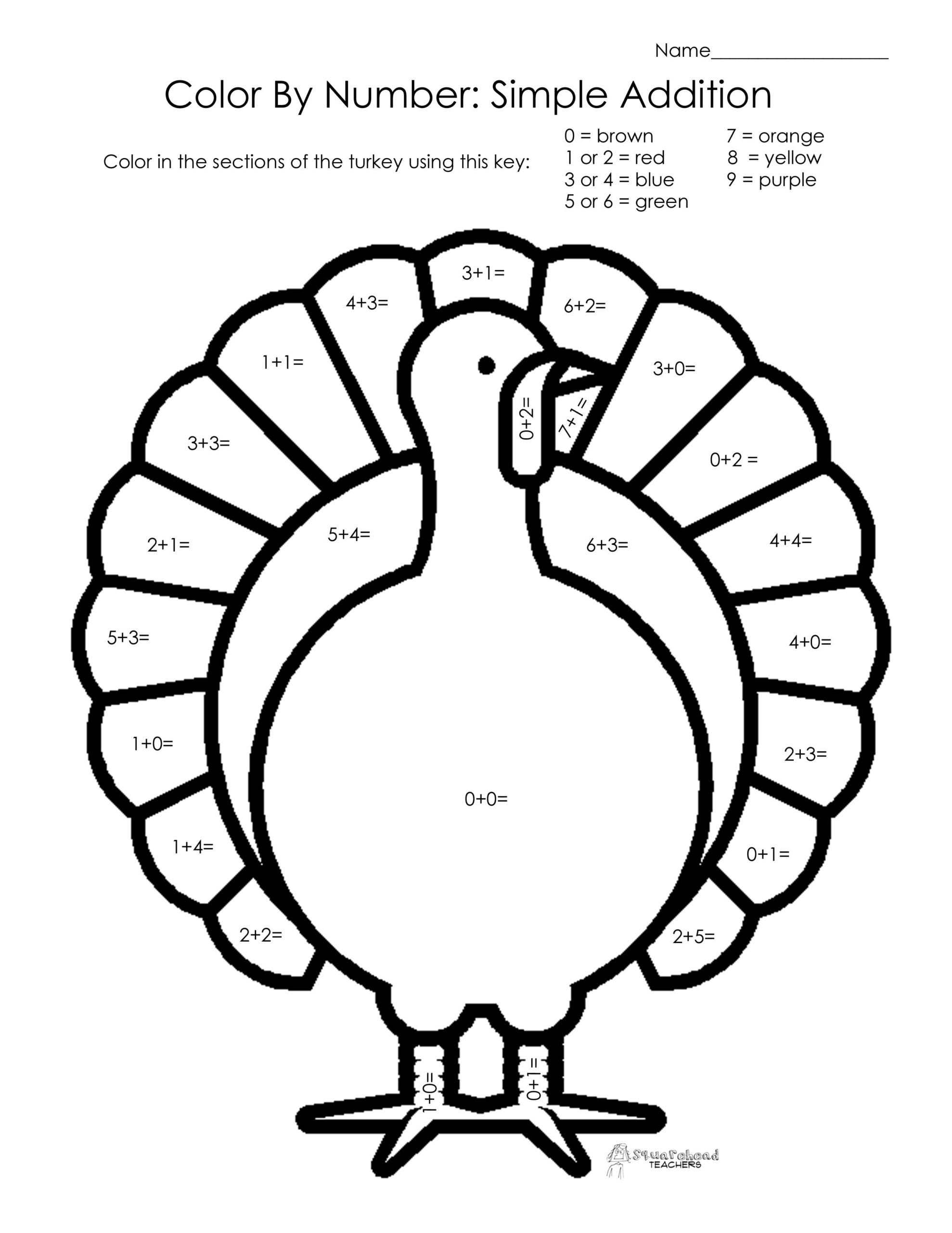 Free Printable Thanksgiving Math Worksheets For 3Rd Grade 