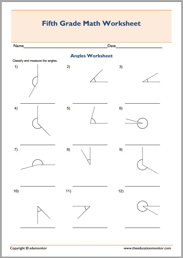 Free Printable Worksheets For 5th Grade