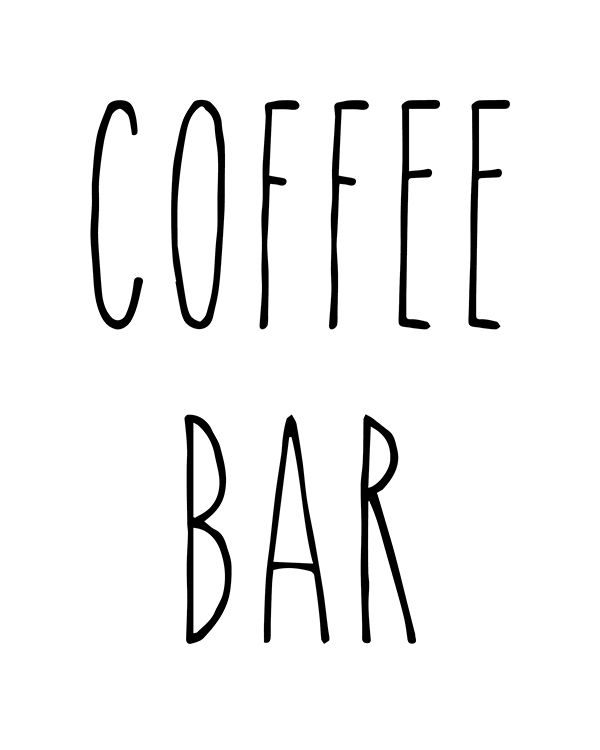 Free Rae Dunn Printable Coffee Bar Signs Dunn Coffee 