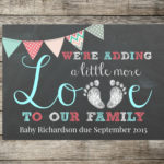 Geeky Free Printable Pregnancy Announcement Cards Mason