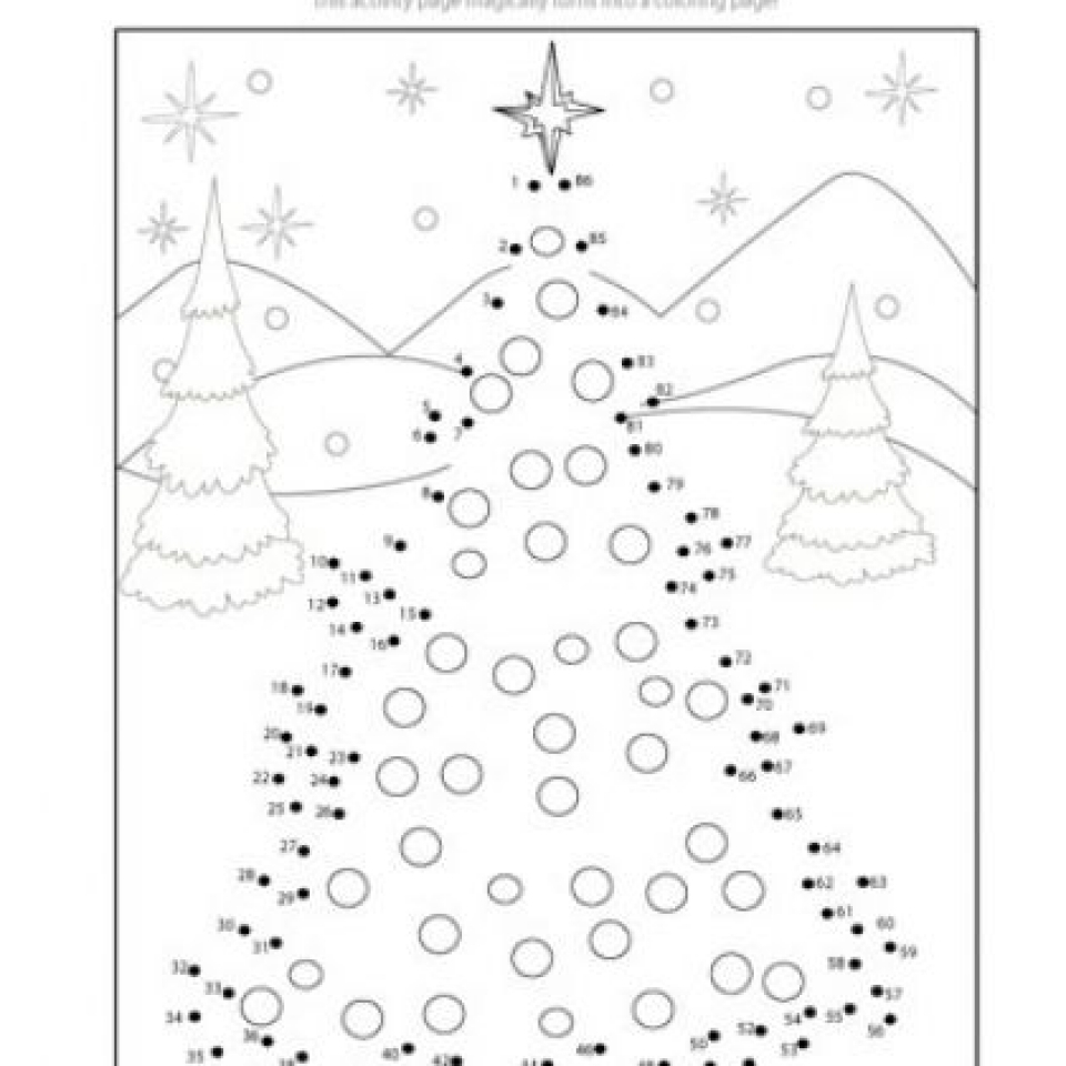 Get This Printable Christmas Dot To Dot Coloring Pages 