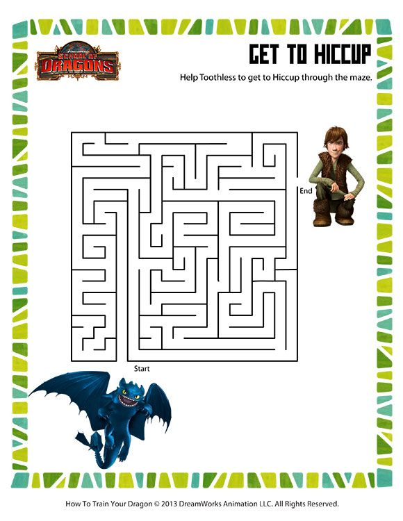 Get To Hiccup View Maze Worksheets Online School Of 