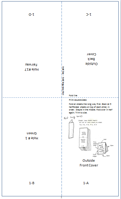 Golf Yardage Book Template TUTORE ORG Master Of Documents