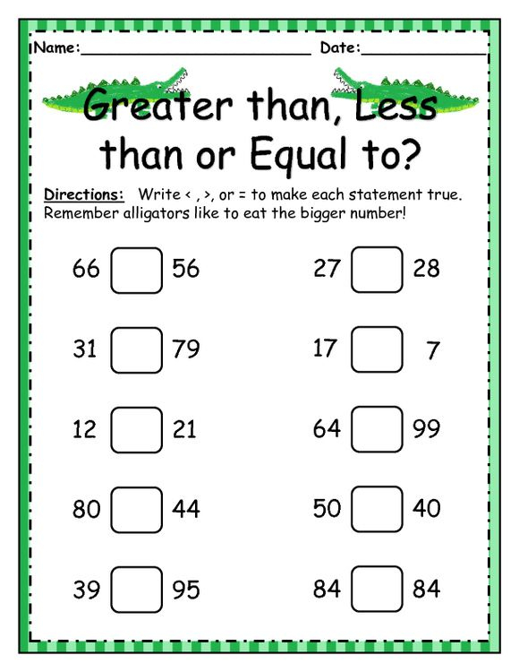 Greater Than Less Than Equal To Worksheet By Little 