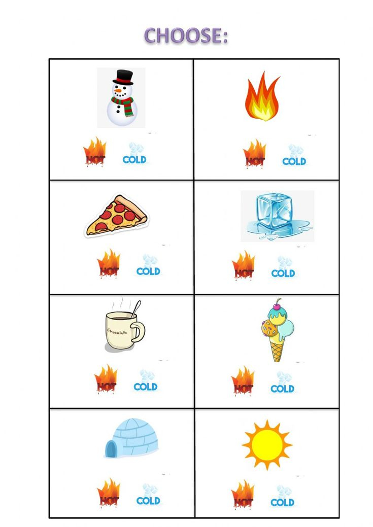 Hot Cold Interactive Worksheet In 2020 Science 