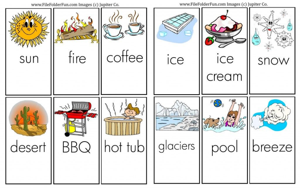 Hot Or Cold For Kindergarten Yahoo Search Results Image 