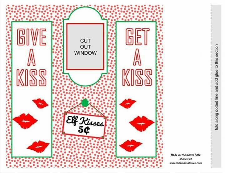 Kissing Booth Elf On Shelf Printables Awesome Elf On 