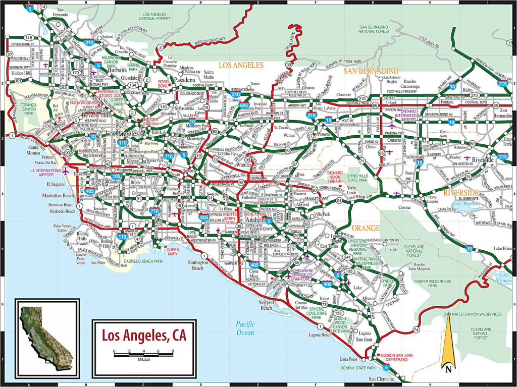 Large Los Angeles Maps For Free Download And Print High