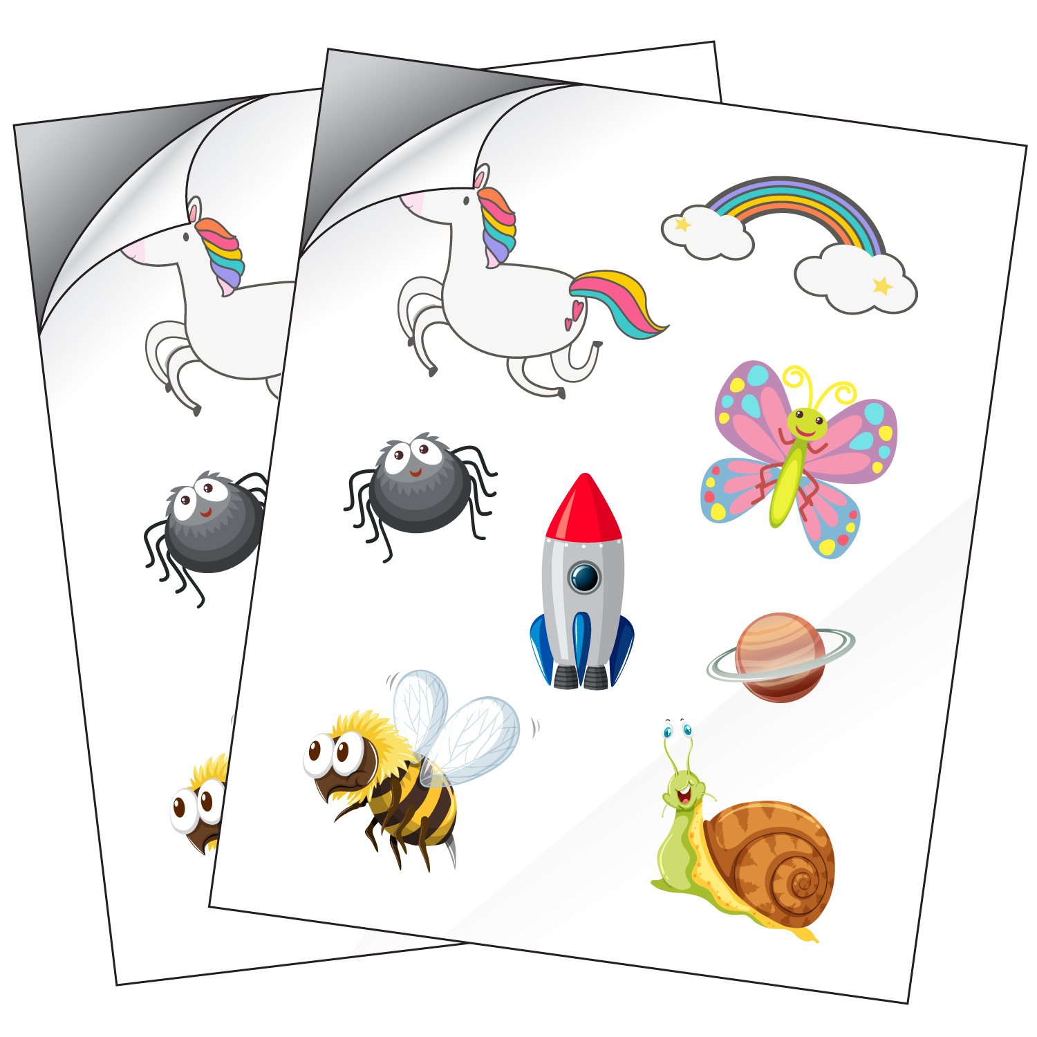 Milcoast Glossy Waterproof Printable Vinyl Full Sheet 
