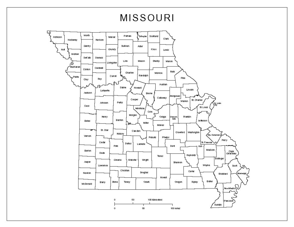 Missouri Labeled Map