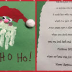My Version Of The Handprint Santa And Poem On Inside Of