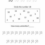 Number 18 Worksheet Numbers Preschool Number 18