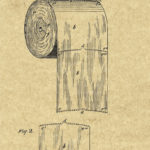 Patent Print 1891 Toilet Paper Roll 4 BGs Reproductions Etsy