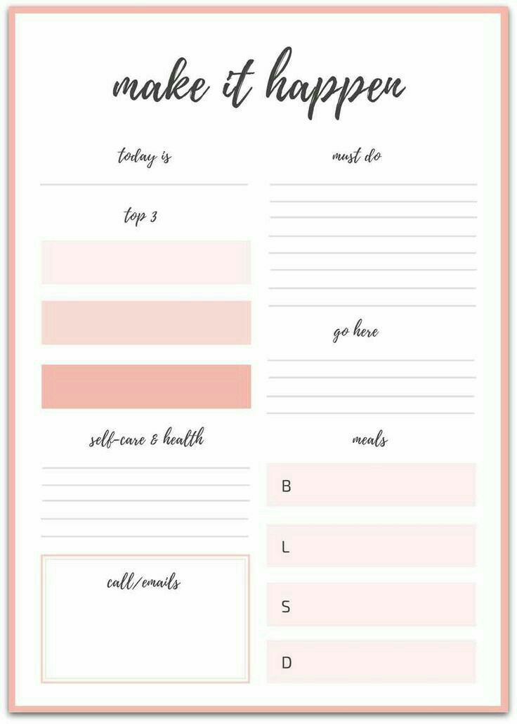 Pin By Hidayah On Projects To Try Daily Planner 