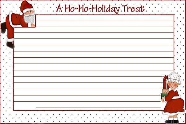 Pin By Linda Cole On Recipe Cards Clipart Holiday 