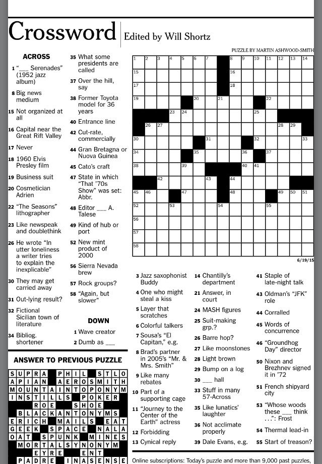 Pin By Martin Ashwood Smith On Pro Crosswords Free 