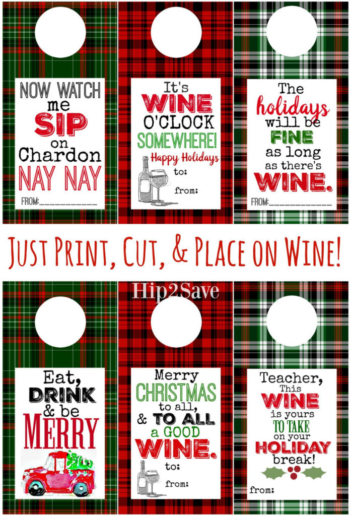 Plaid Wine Labels Free To Print On Hip2Save Wine 