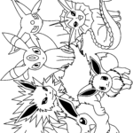 Pokemon Coloring Pages Eevee Evolutions At GetDrawings