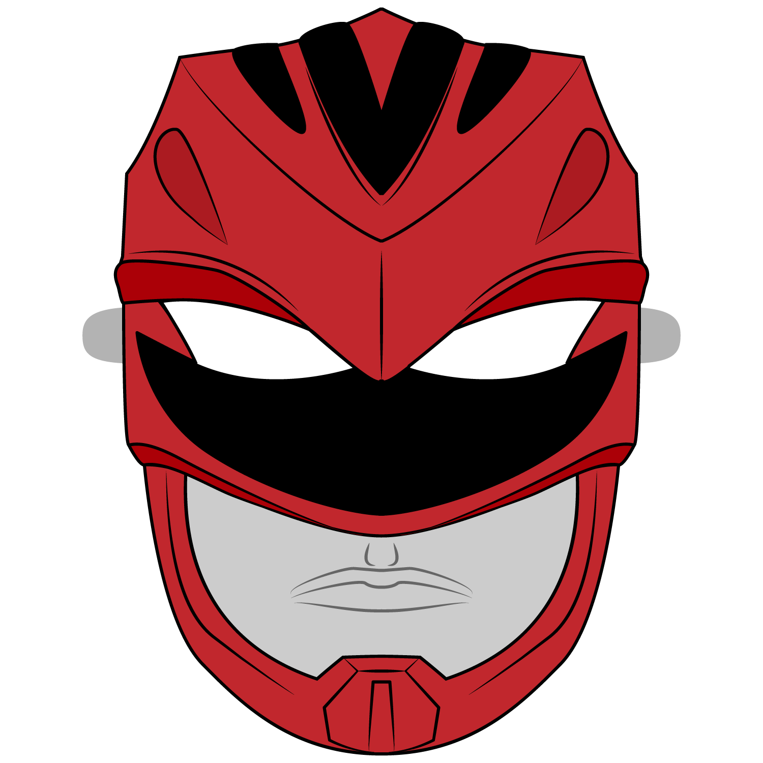 Power Rangers Mask Template Free Printable Papercraft