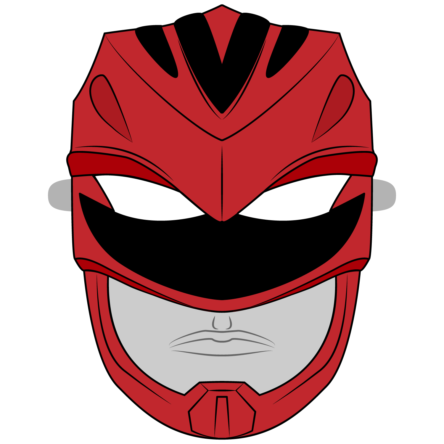 Power Rangers Mask Template Free Printable Papercraft 