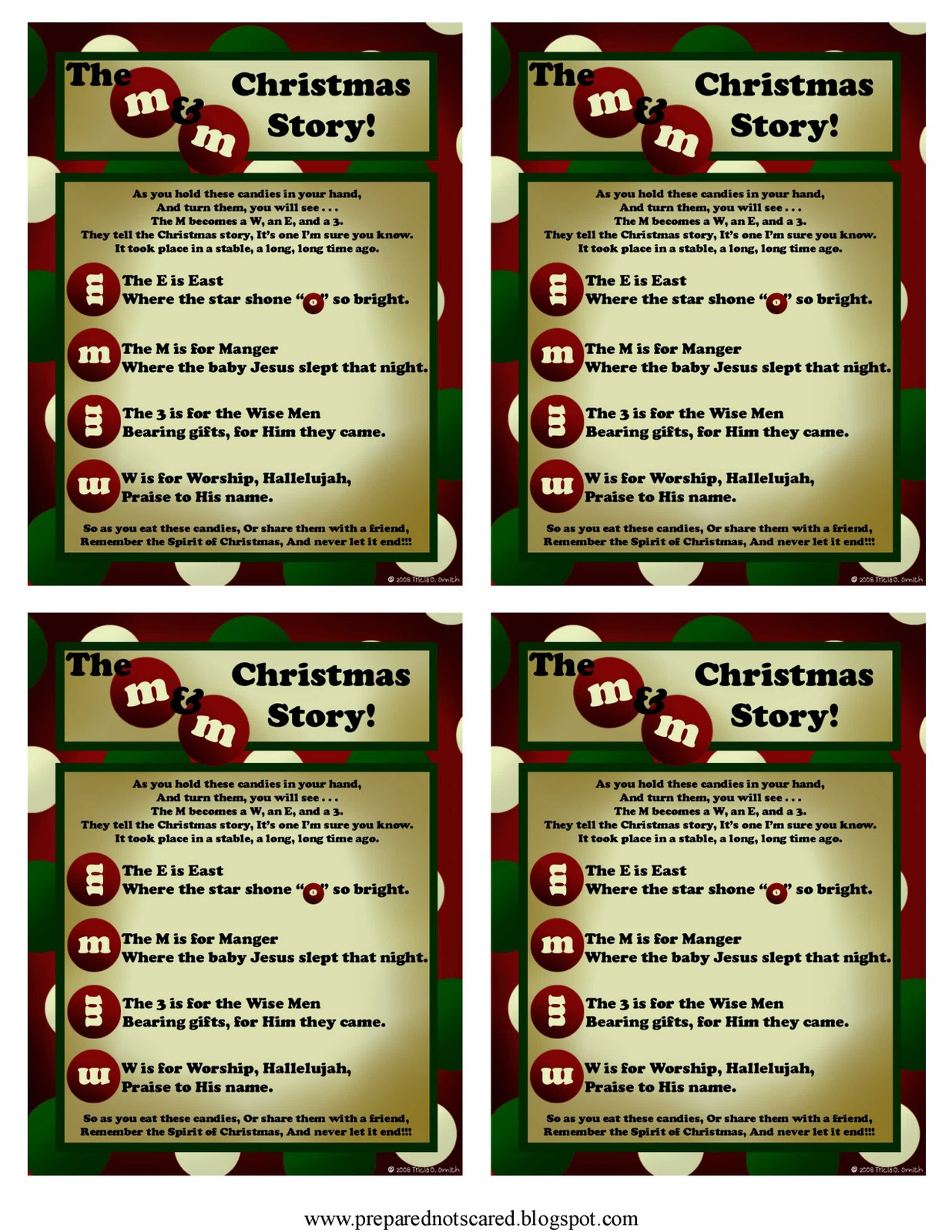 Prepared NOT Scared The M M Christmas Story