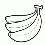 Printable Bananas Coloring Pages High Quality Coloring