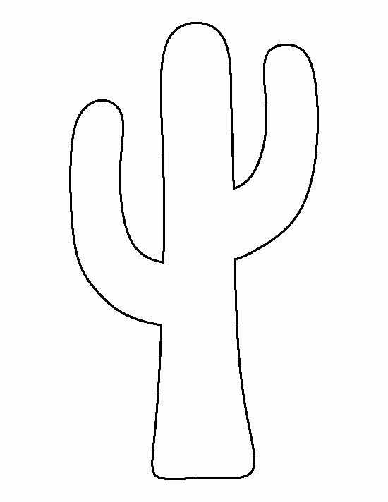 Printable Cactus Template